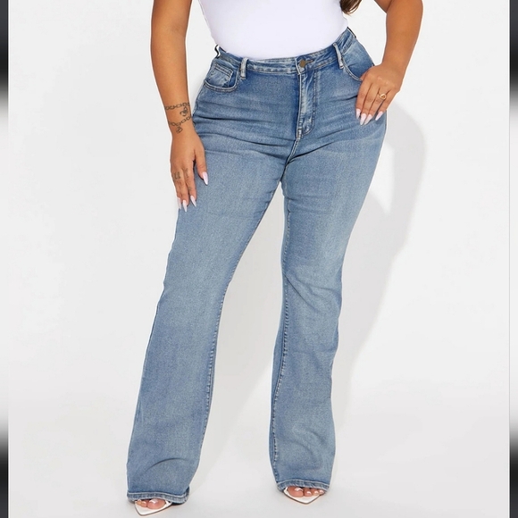 New Fashion Nova Gemma Sculpting Stretch Bootcut Jeans 11 - Picture 1 of 11